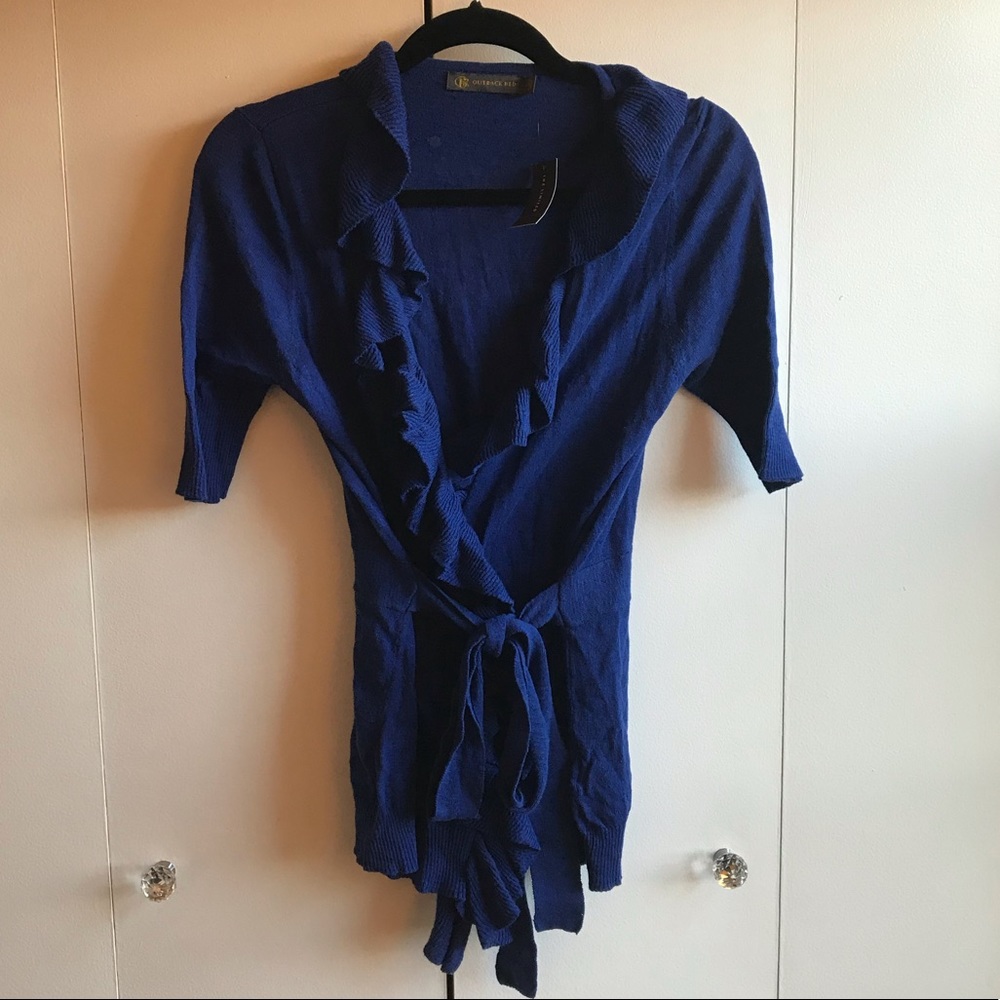 NWT Outback Red cardigan blouse